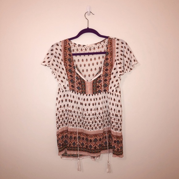 Mine Multicolored Flowy Blouse - Picture 2 of 4